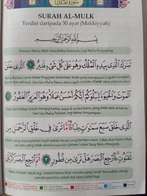 Lihat Surah Mulk Terjemahan 