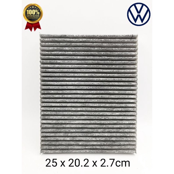CAFVWPOL99-C - VOLKSWAGEN POLO 1.4 / 1.6 '99 TO '02 OLD MODEL ( MK3 ) 6N 6N2 6KV CABIN AIR FILTER ( PC ) 8Q0 819 635 ( CARBON )