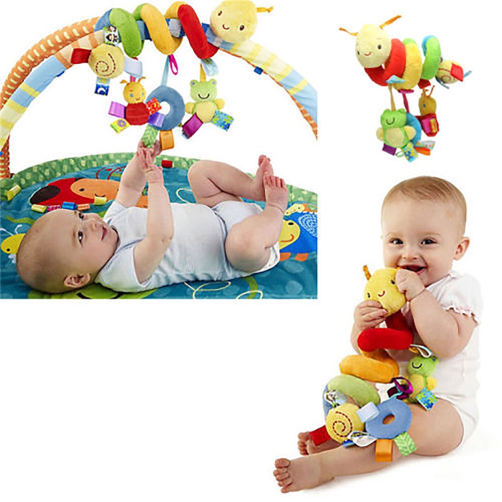 baby bed with hanging toys