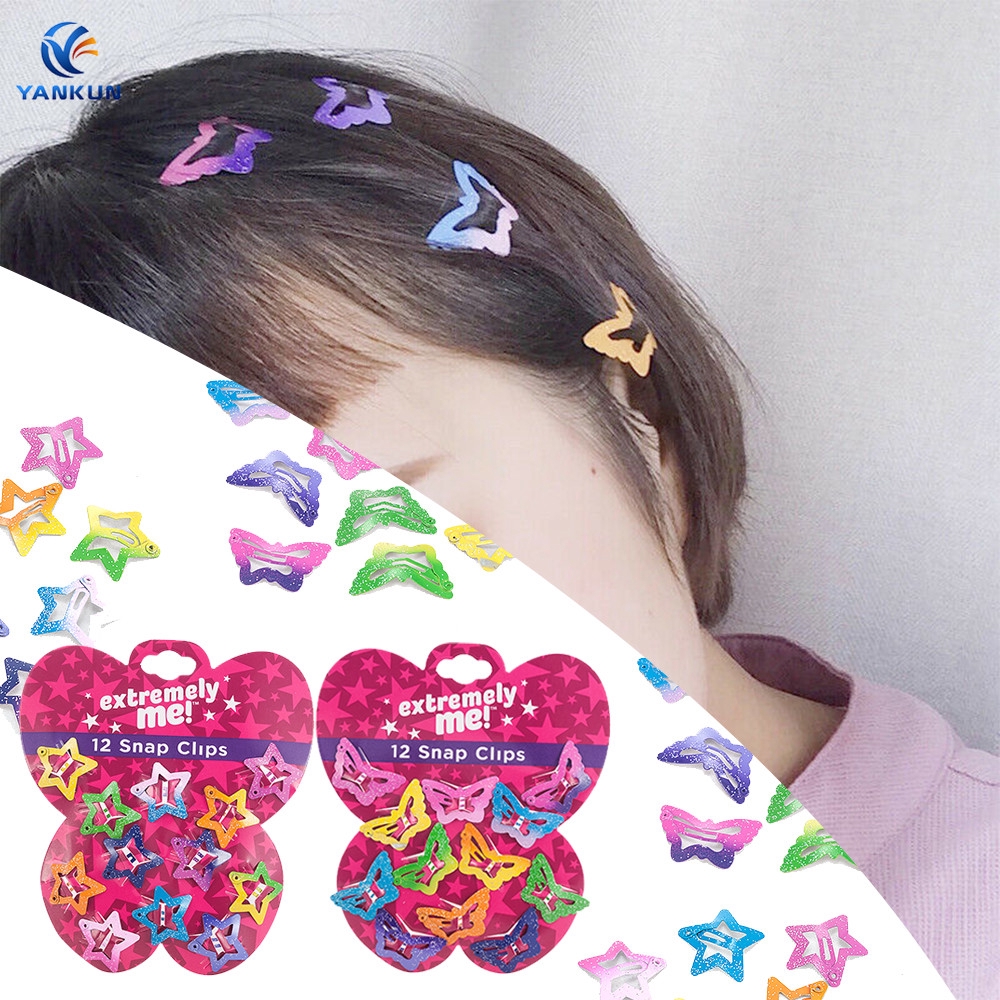 colored hair clips for kids