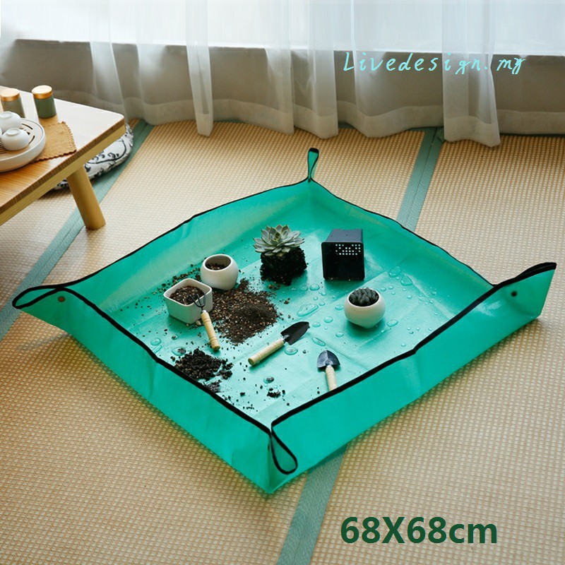 Succulent Plant Gardening Mat Square Planting Mat PE Waterproof Reusable Flower Plant Repotting