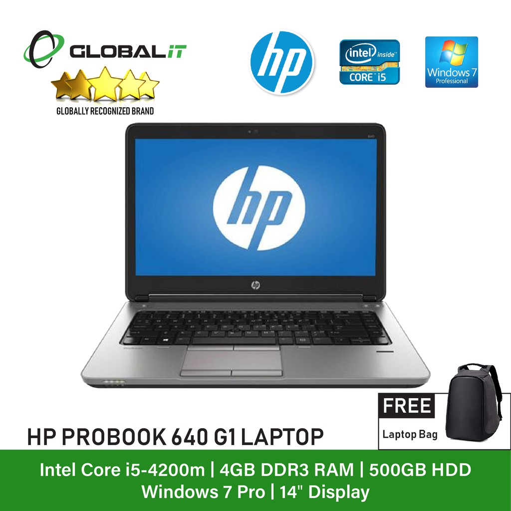 Refurbished Notebook Hp Probook 640 G1 Laptop 14 Inch Lcd Intel Core I5 Shopee Malaysia 5471