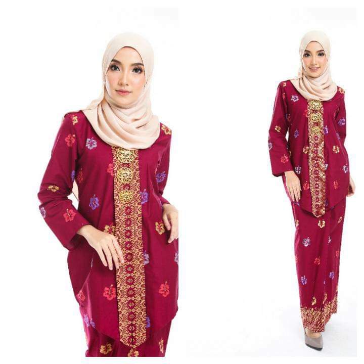 BAJU KEBAYA BUNGA RAYA COTTON