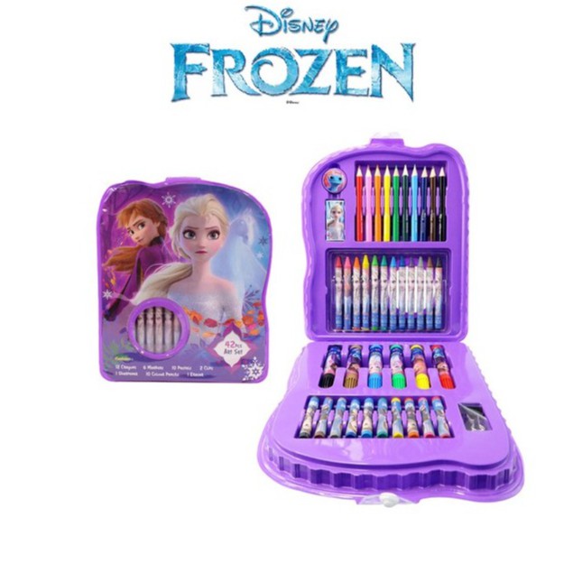 Buy New Disney Frozen 2 Princess Elsa Anna 42pcs Art Set Set Seni Warna With Crayons Markers Pastels Colour Pencils Seetracker Malaysia