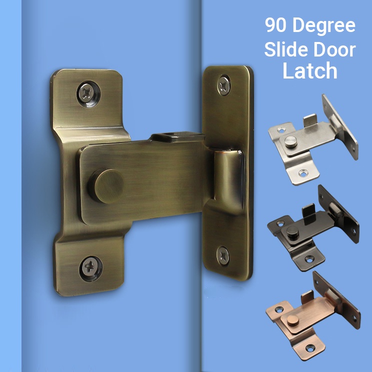 Stainless Steel 90 Degree Buckle Flip Latch Right Angle Slide Door