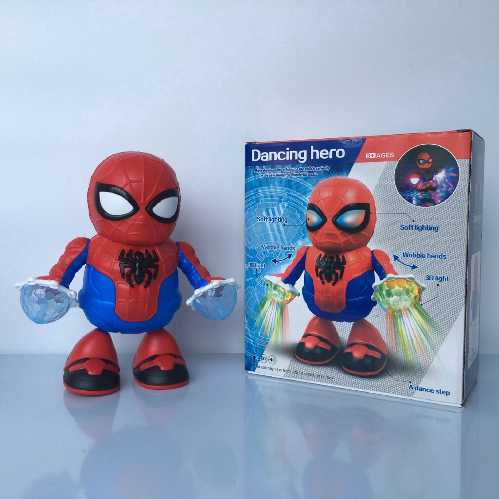 spiderman dancing robot