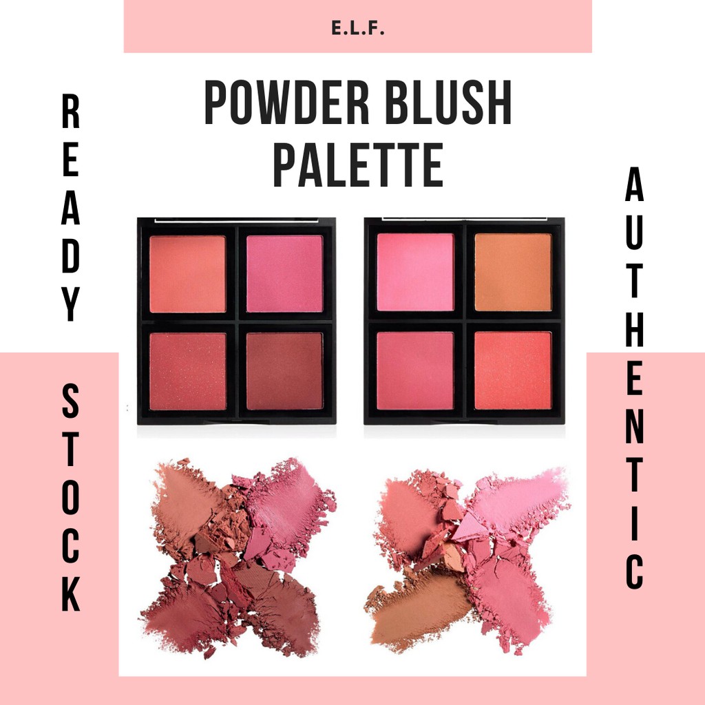 (READY STOCK) ELF Powder Blush Palette Shopee Malaysia