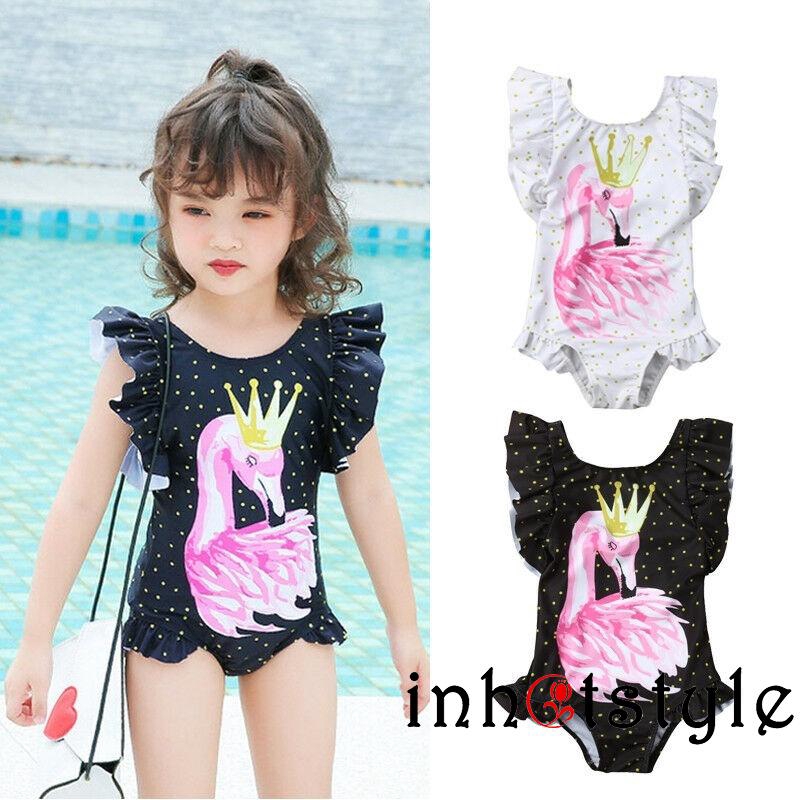 baby girl flamingo swimsuit