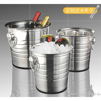 Stainless Steel Flat Ice Bucket Bar Of Commercial Creative Household Beer Barrel Heat Preservation1 Shopee Malaysia