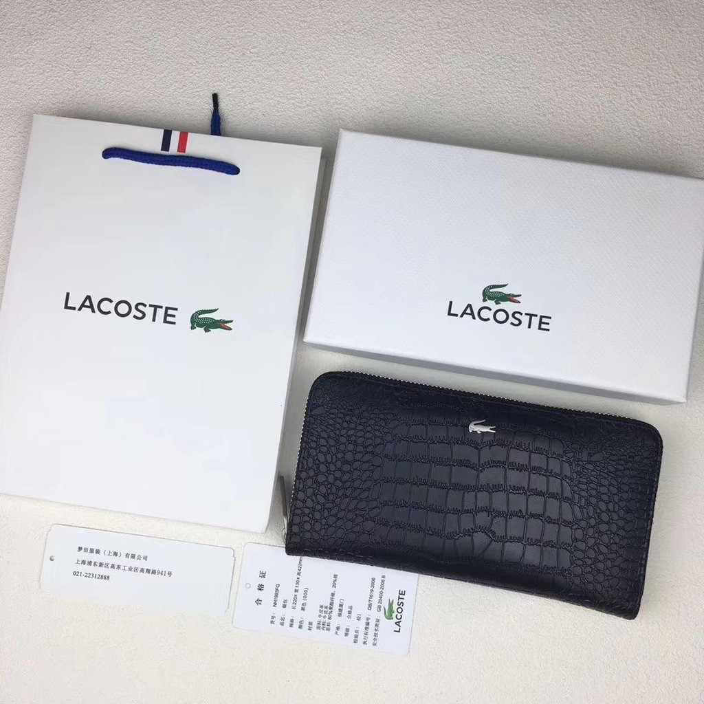 men's lacoste wallet sale