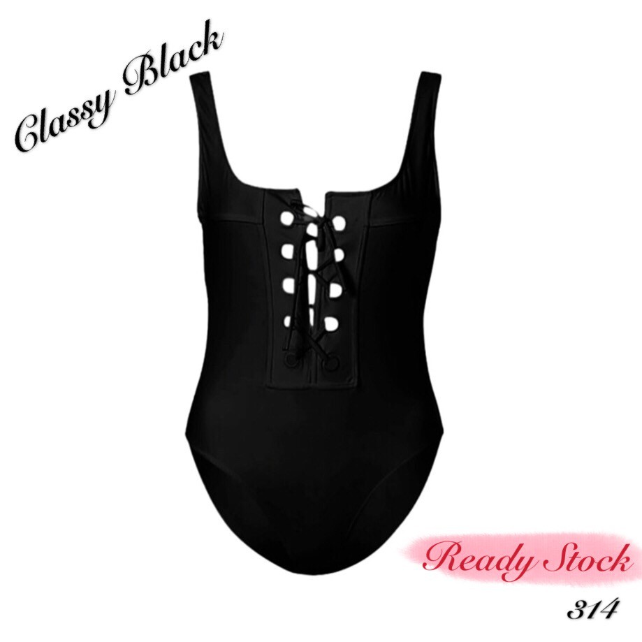 Classy Sexy Tie Up Black Swimwear(READY STOCK IN KL) Shopee Malaysia
