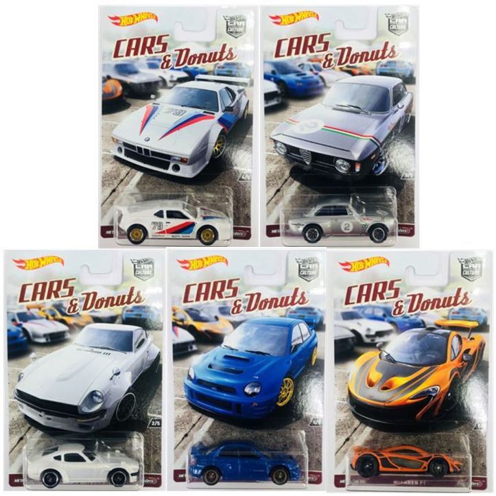 hot wheels donuts and cars