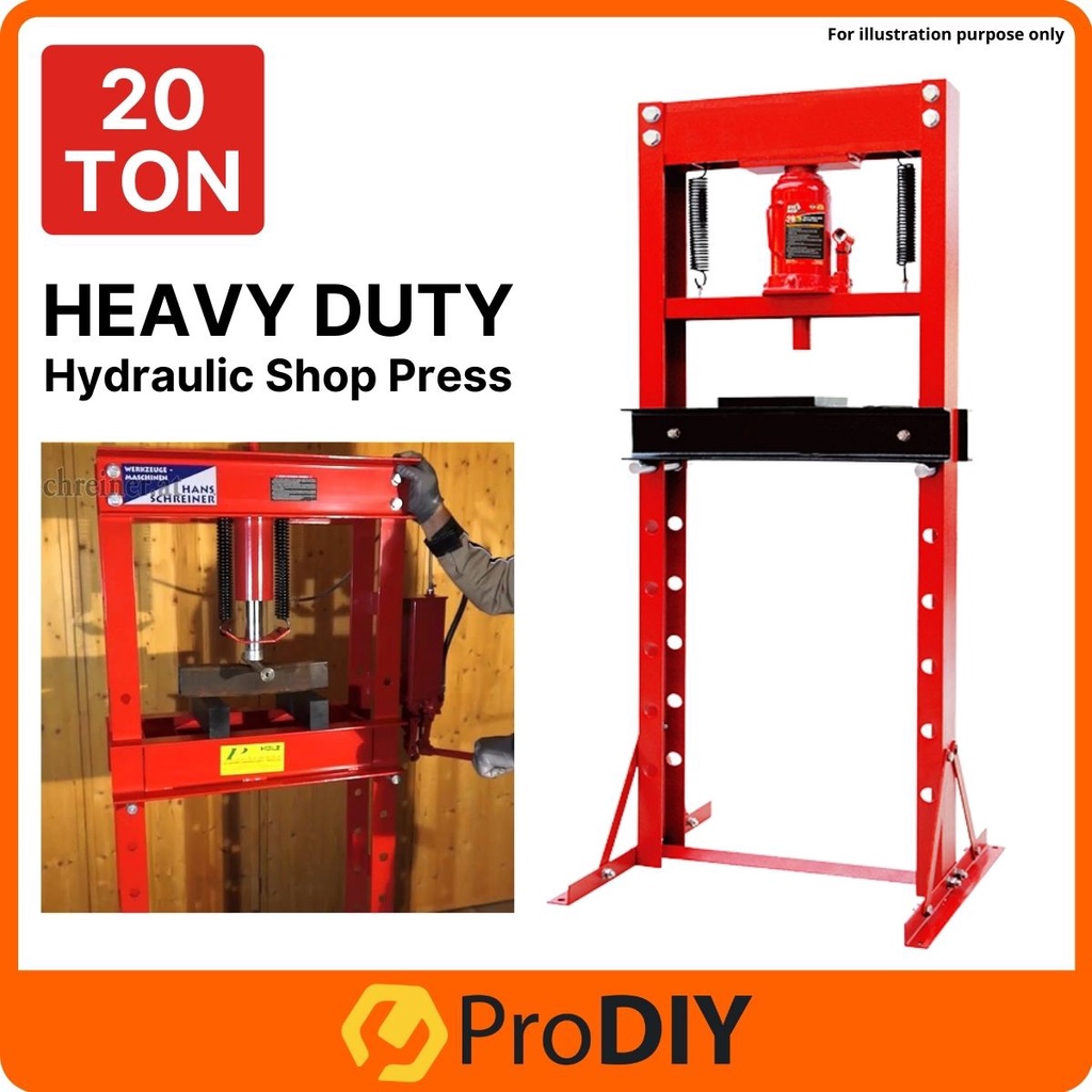 20 TON TAN Heavy Duty Hydraulic Shop Press Machine Car Bearing Disassembly Workshop