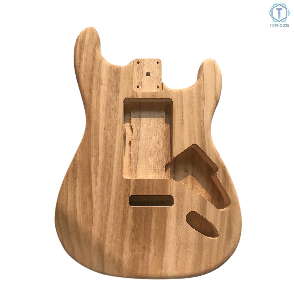 Muslady DIY Guitar Body,Polished Wood Type Electric Guitar Barrel Maple For JB Style Bass Guitar