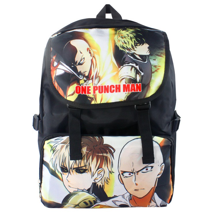 One Punch Superman Backpack Saitama Genos Anime Character Backpack Canvas School Bag Backpack Anime Backpack Shopee Malaysia - cute genos in a bag one punch man roblox