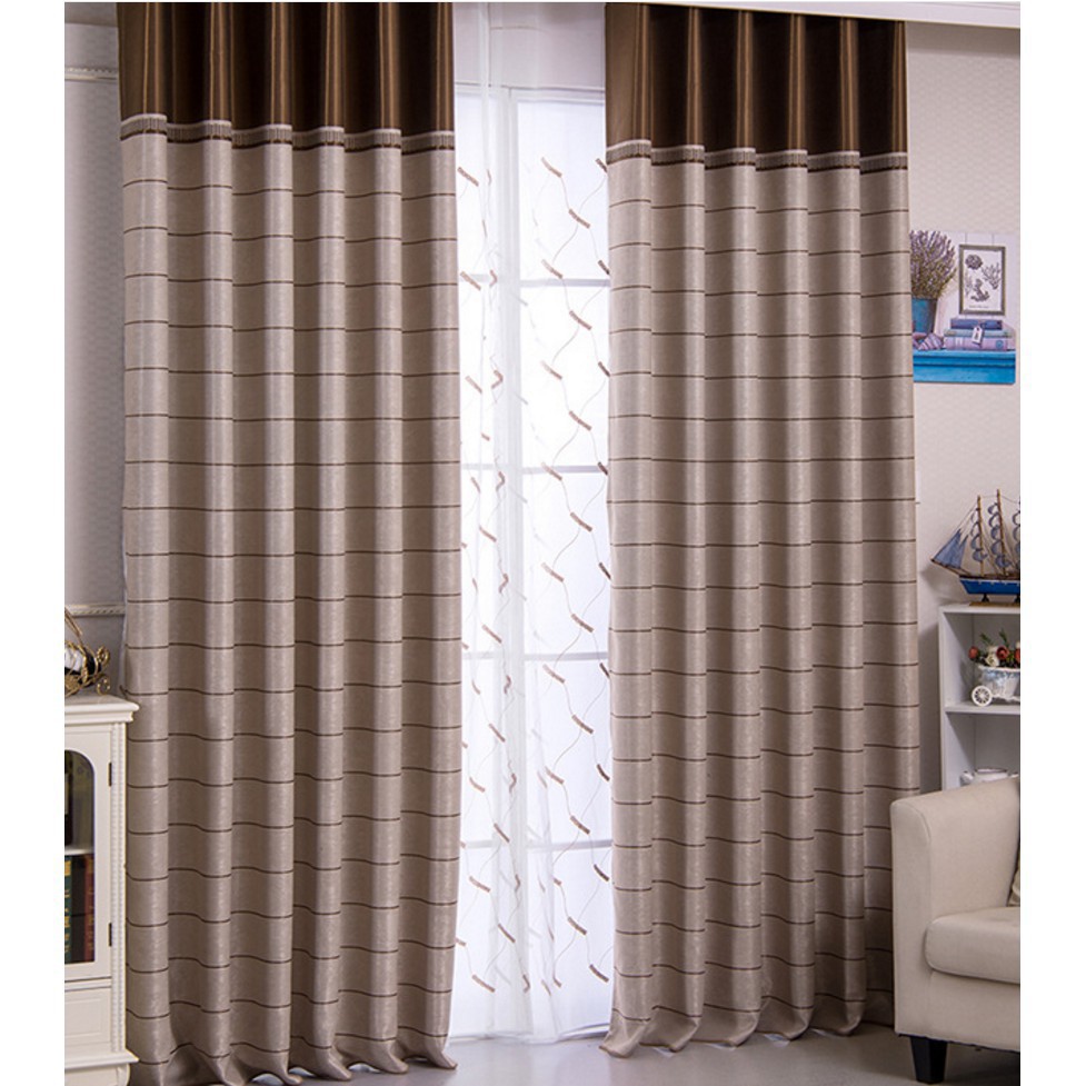 Blackout Luxury Bedroom Living Room Modern Door Window Thick Fabric Curtain