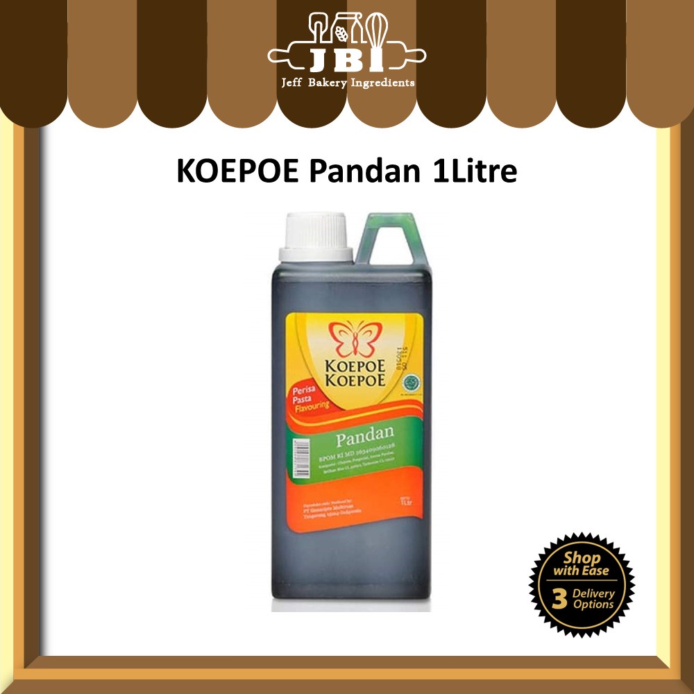 KOEPOE Pandan Flavouring 1Litre Flavor Paste