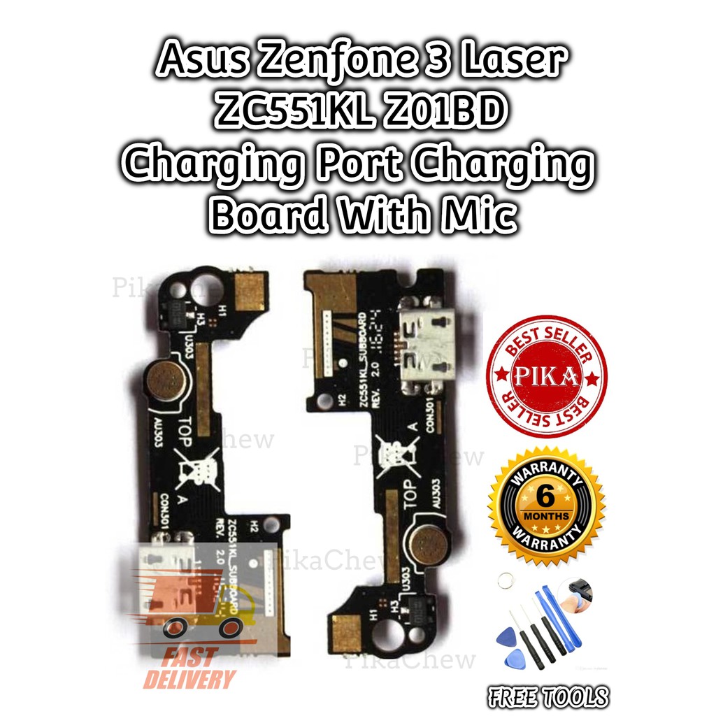 Pika Asus Zenfone 3 Laser Zc551kl Z01bd Charging Port Charging Board With Mic Shopee Malaysia