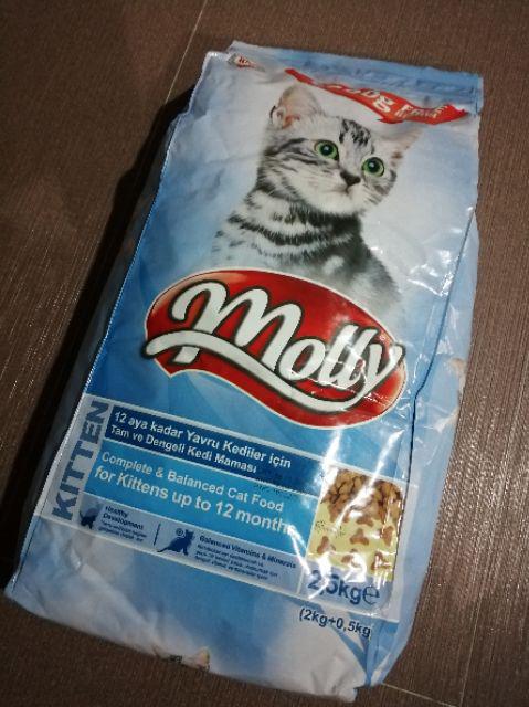 Molly Kitten Cat Food 2 5kg Shopee Malaysia