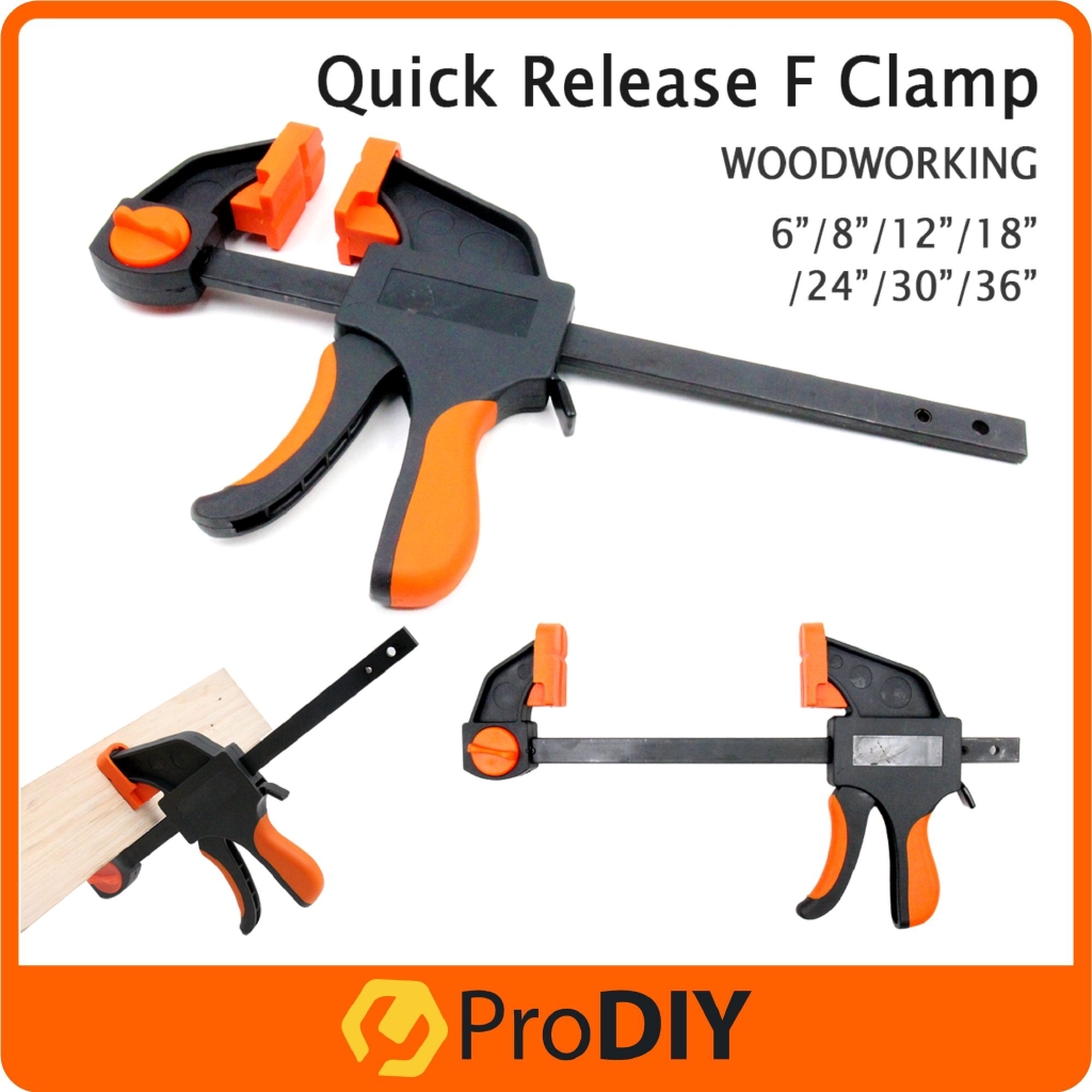 6"/12"/24" Quick Rapid Bar Clamp Ratchet Spreader Grip Modelling Vice Carpenter 