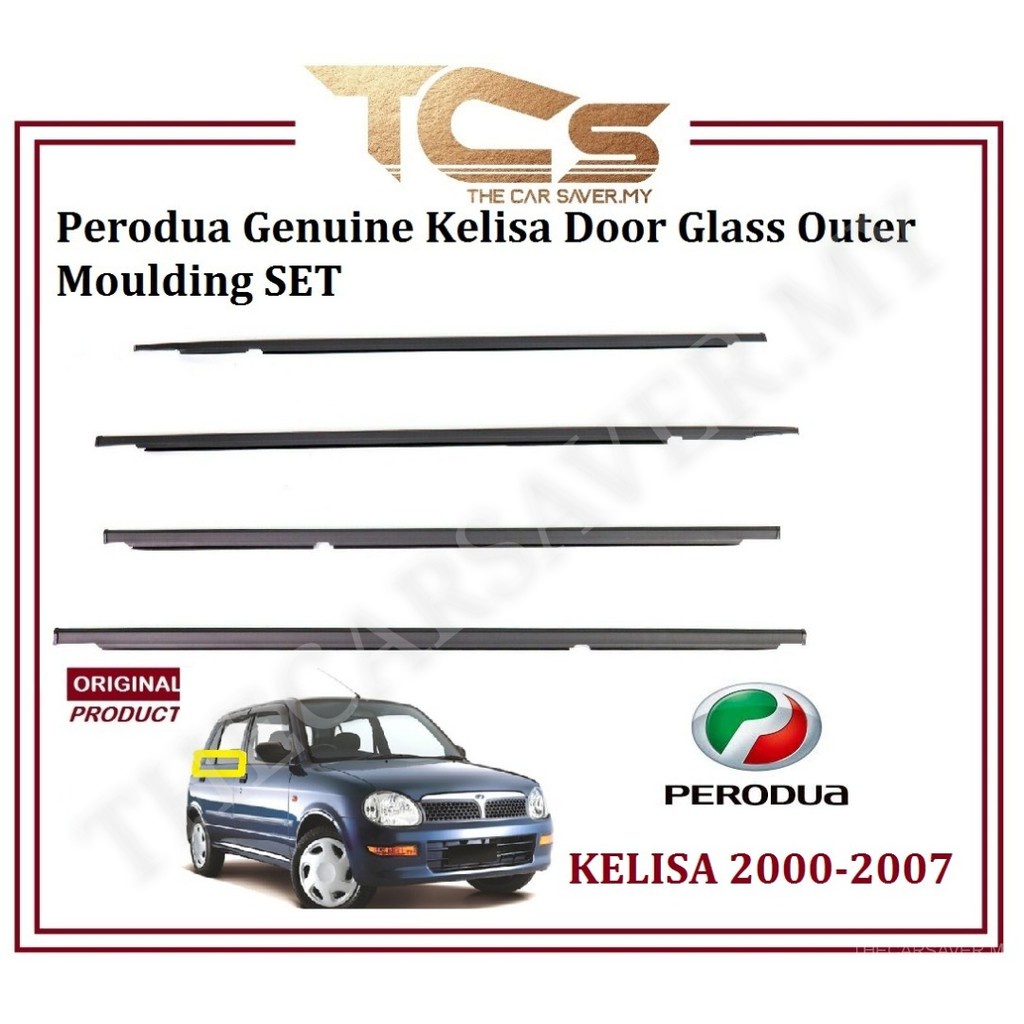 Perodua Genuine Kelisa Door Glass Outer Moulding Shopee Malaysia