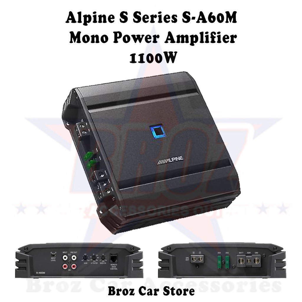 Alpine SA60M S Series Mono Power Amplifier 1100W Shopee Malaysia