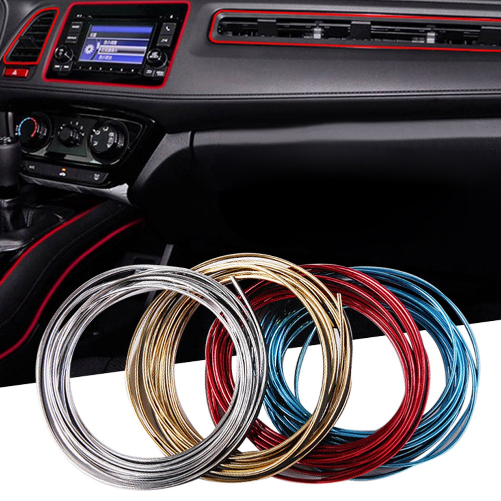 Auto Car Interior Exterior Moulding Trim Strip Decoration Silicone Line New 5m