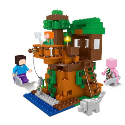 406pcs Lego House Tree Minecraft Series Building Blocks Classic Magic Figures Model Toys For Children Shopee Malaysia