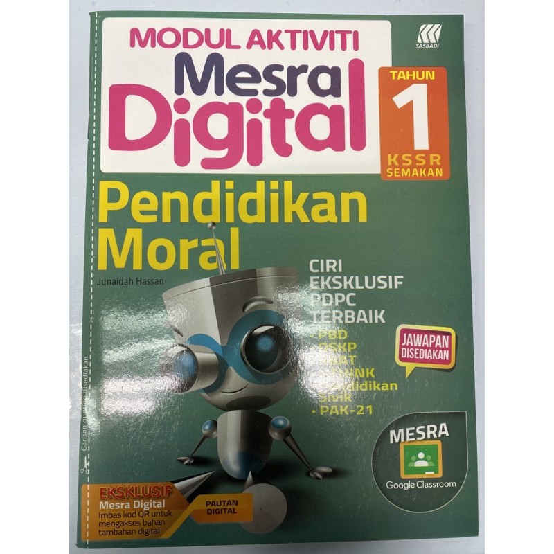 Sasbadi Modul Aktiviti Mesra Digital Pendidikan Moral Tahun 1 Shopee Malaysia 