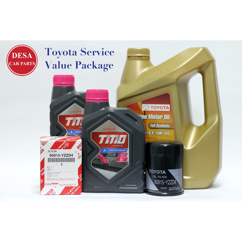 Toyota Service Value Package with Genuine Toyota Full Synthetic Engine ...