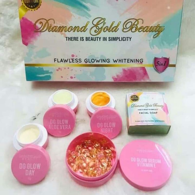 diamond gold beauty skincare
