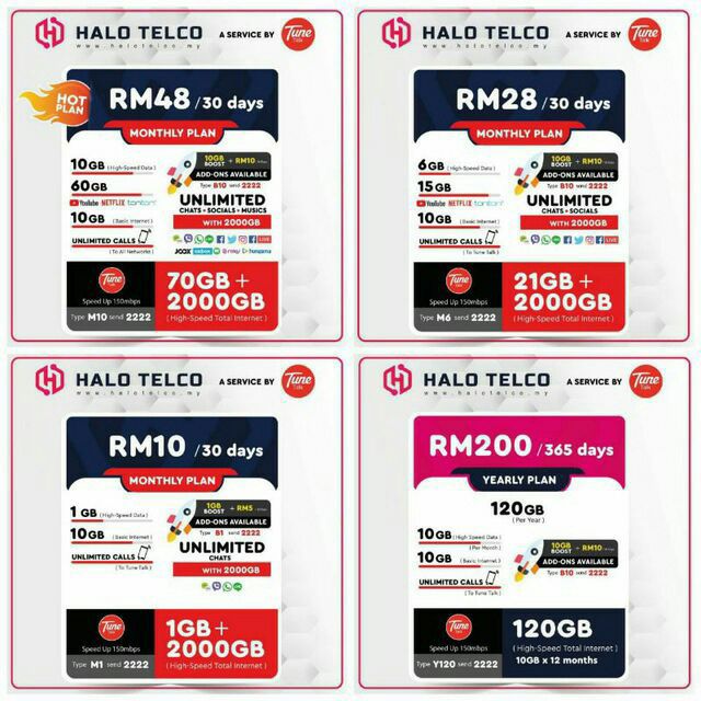 Sim Kad Helo Telco Tune Talk Shopee Malaysia