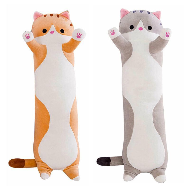 Stuffed Cat Bolster / Stuffed Cat Pillow Size 60cm | Shopee Malaysia