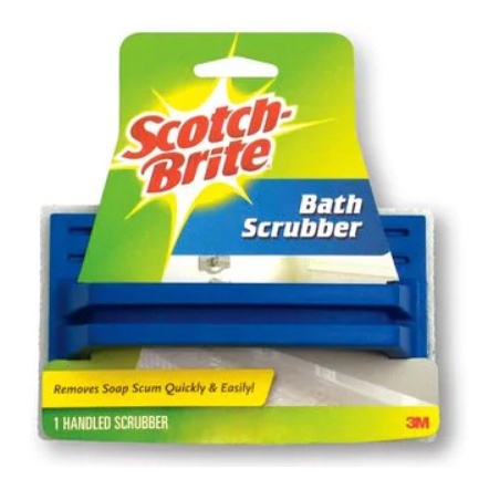 3m™ Scotch-brite® Bath Scrub Pad With Handle 7723, Blue, 1 Piece  Pack 