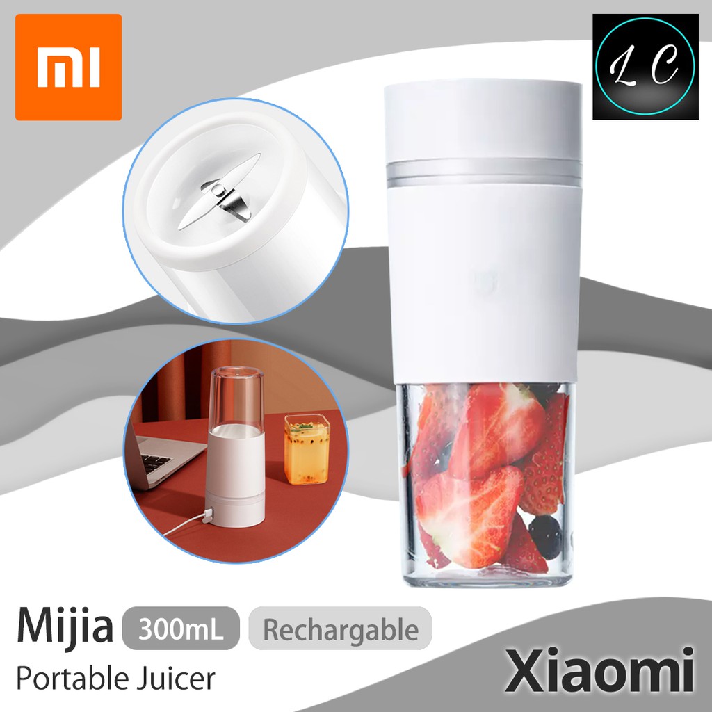 Xiaomi Original MIJIA 300ml Rechargeable Portable Juicer Fruit Cup Wireless Handheld Fruit Machine Juice Blender