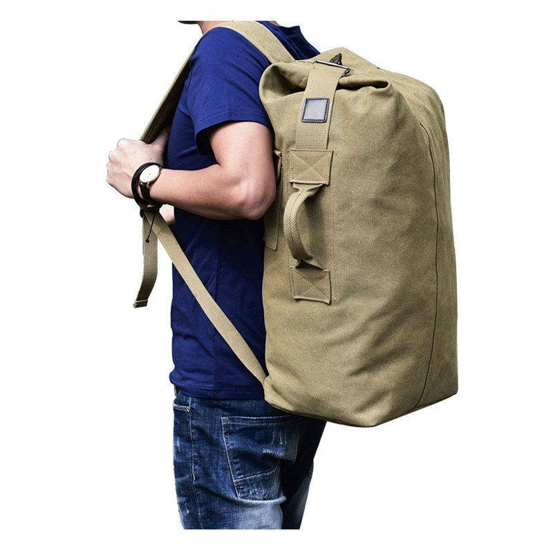 canvas duffle backpack