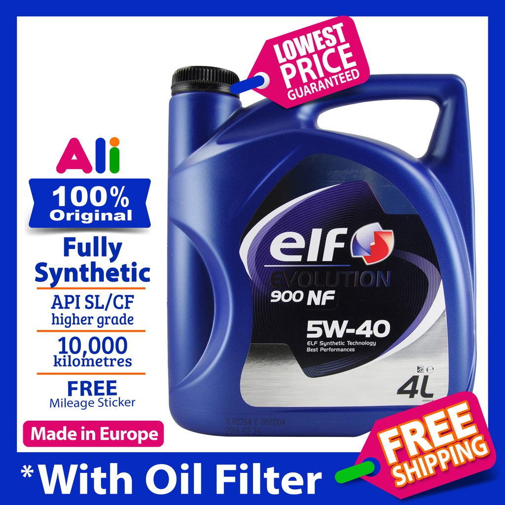 ELF Evolution 900 NF 5W40 Fully Synthetic Engine Oil (4L 
