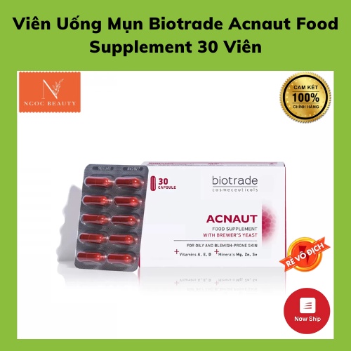 Biotrade Acnaut Food Supplement 30 Capsules Makanan Tambahan Biotrade