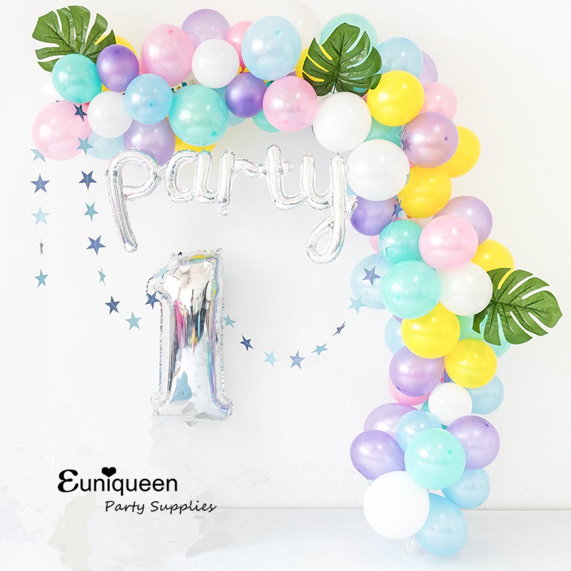 Birthday Set Ballon Anniversary Party Decorations Balloons Pink