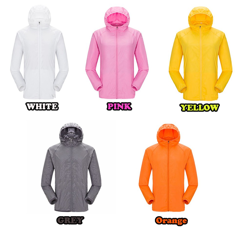 READY STOCK Jogging Jacket With Pocket Men Women Unisex Hiking Sport Jacket Windbreaker - DICKY