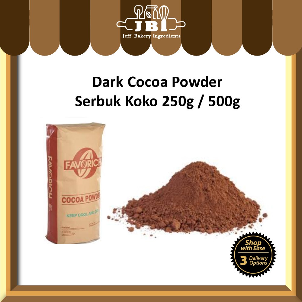Dark Cocoa Powder 250g / 500g / 1KG serbuk cocoa