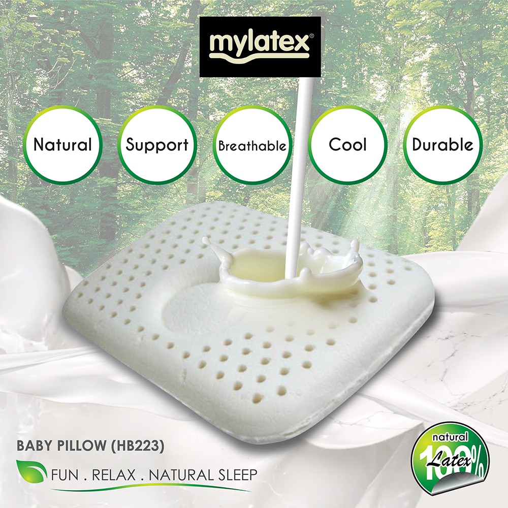 MyLatex [READY STOCK] 100 Natural Latex Baby Pillow (02yrs old