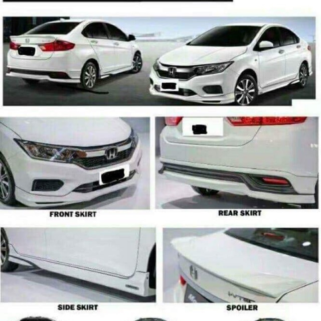 Honda City 2018 2020 Modulo Body Kit Abs Shopee Malaysia