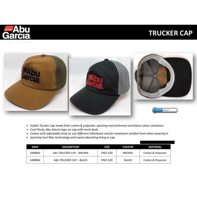 abu garcia baseball cap