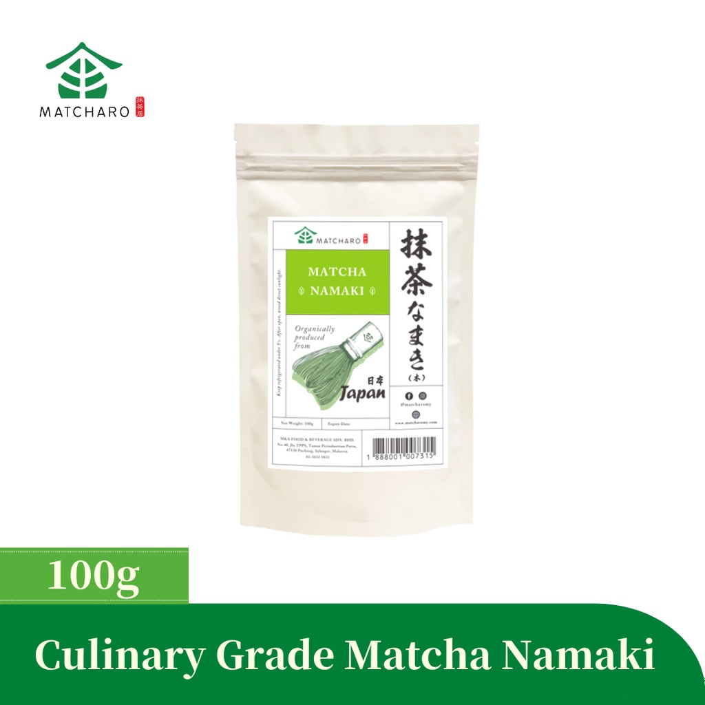 MATCHARO Matcha Namaki なまき Culinary Grade Matcha Powder 宇治抹茶 (100g)