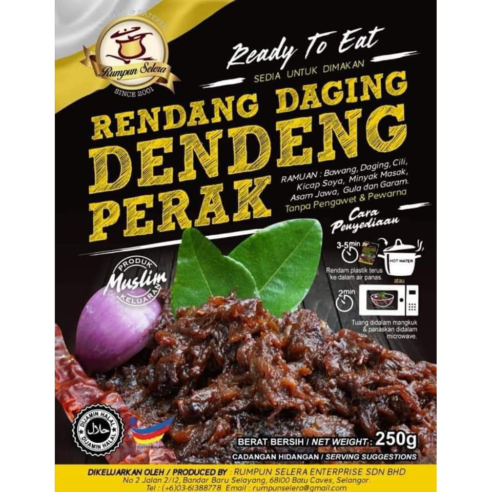 Rendang Daging Dendeng Perak Sangat Sedap Dan Marvellous Ready To Eat Shopee Malaysia