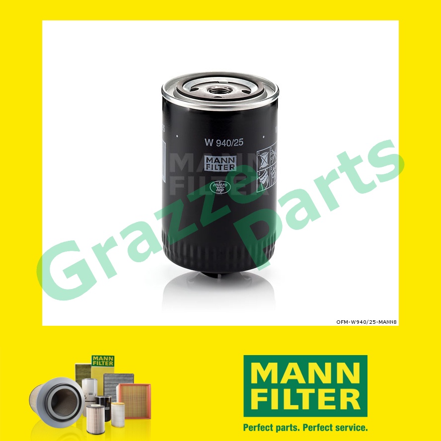 100% Original Mann Oil Filter W940/25 W 940/25 OC249 OC257 for Audi Cabriolet 8G B4 1.9 TDI 1Z