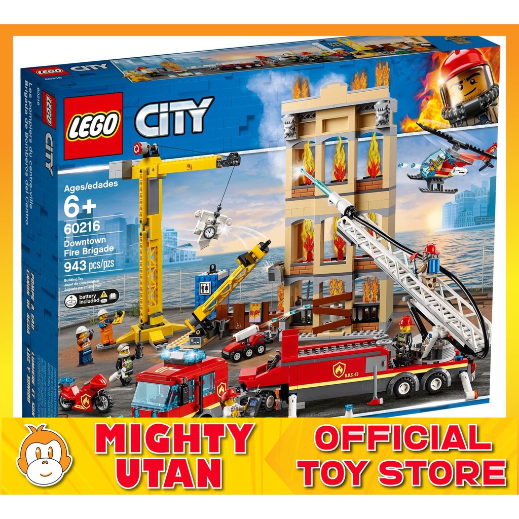  Original LEGO  City  60216 Downtown Fire Brigade Toys for 