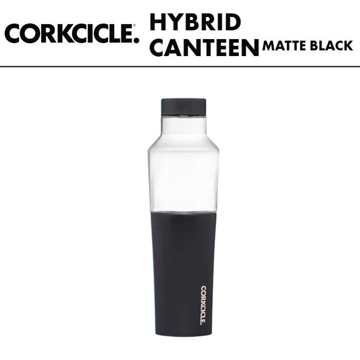 Corkcicle Glass 20oz 600ml Hybrid Canteen Glass Water Bottle With