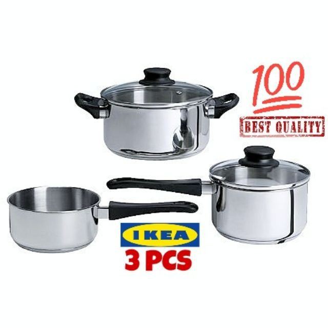 Pressure Cooker Tefal Set Periuk Stainless Steel 3 Pieces Cookware Set Glass And Stainless Steel Shopee Malaysia